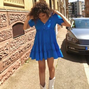 Mini flowy Dress with Diamond detailing